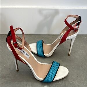 Steve Madden Red and Blue High Heels